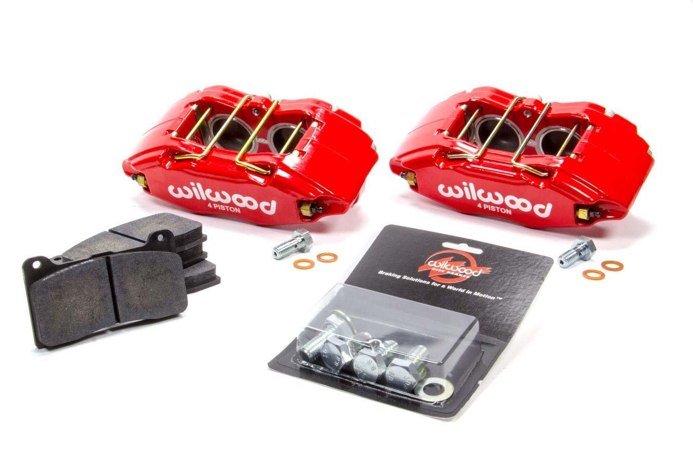 WILWOOD 140-13029-R Brake Caliper; Lug Mount; Four 1.62 Inch Piston Caliper; With BP-10 Metallic Brake Pads; Powder Coated; Red; Aluminum; With Two Caliper/ Brake Pads/ Mounting Hardware - High quality product image showing WILWOOD 140-13029-R Brake Caliper; Lug Mount; Four 1.62 Inch Piston Caliper; With BP-10 Metallic Brake Pads; Powder Coated; Red; Aluminum; With Two Caliper/ Brake Pads/ Mounting Hardware details and features WILWOOD 140-13029-R Brake Caliper; Lug Mount; Four 1.62 Inch Piston Caliper; With BP-10 Metallic Brake Pads; Powder Coated; Red; Aluminum; With Two Caliper/ Brake Pads/ Mounting Hardware - High quality product image showing WILWOOD 140-13029-R Brake Caliper; Lug Mount; Four 1.62 Inch Piston Caliper; With BP-10 Metallic Brake Pads; Powder Coated; Red; Aluminum; With Two Caliper/ Brake Pads/ Mounting Hardware details and features