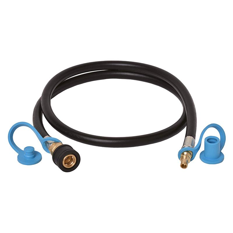 FLAME KING 10039572 RV, Van, Trailer, Dual Quick Connect Hose, LP Gas Only, 72 Inch, 1/4 Inch ID - 100395-72, Black from The Twister Group FLAME KING 10039572 RV, Van, Trailer, Dual Quick Connect Hose, LP Gas Only, 72 Inch, 1/4 Inch ID - 100395-72, Black - The Twister Group Tools product