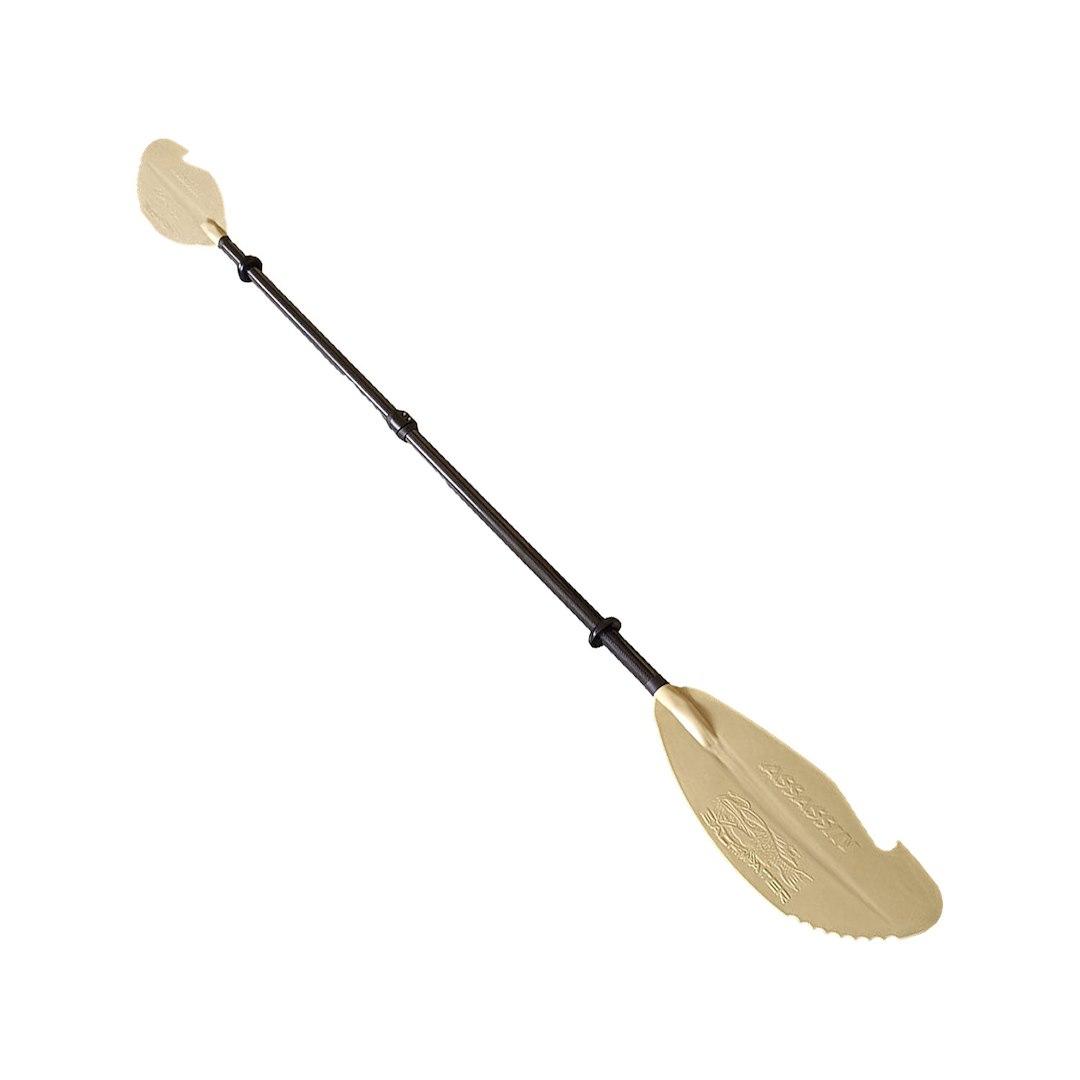 YAKGEAR 06-0018 DESERT TAN ASSASSIN FULL PADDLE (LE, Kayak Paddle; Adjustable From 90-1/2 To 94-1/2 Inch Length; Desert Tan; Plastic With Nylon Blade; Single; Hook And Teeth Blade Design; With Drip Rings - High quality product image showing YAKGEAR 06-0018 DESERT TAN ASSASSIN FULL PADDLE (LE, Kayak Paddle; Adjustable From 90-1/2 To 94-1/2 Inch Length; Desert Tan; Plastic With Nylon Blade; Single; Hook And Teeth Blade Design; With Drip Rings details and features YAKGEAR 06-0018 DESERT TAN ASSASSIN FULL PADDLE (LE, Kayak Paddle; Adjustable From 90-1/2 To 94-1/2 Inch Length; Desert Tan; Plastic With Nylon Blade; Single; Hook And Teeth Blade Design; With Drip Rings - High quality product image showing YAKGEAR 06-0018 DESERT TAN ASSASSIN FULL PADDLE (LE, Kayak Paddle; Adjustable From 90-1/2 To 94-1/2 Inch Length; Desert Tan; Plastic With Nylon Blade; Single; Hook And Teeth Blade Design; With Drip Rings details and features