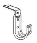 ERICO CAT12AB J-hook -3/4in. diameter loop 40bx with Angle bracket- 1/4in. mount - High quality product image showing ERICO CAT12AB J-hook -3/4in. diameter loop 40bx with Angle bracket- 1/4in. mount details and features ERICO CAT12AB J-hook -3/4in. diameter loop 40bx with Angle bracket- 1/4in. mount - High quality product image showing ERICO CAT12AB J-hook -3/4in. diameter loop 40bx with Angle bracket- 1/4in. mount details and features