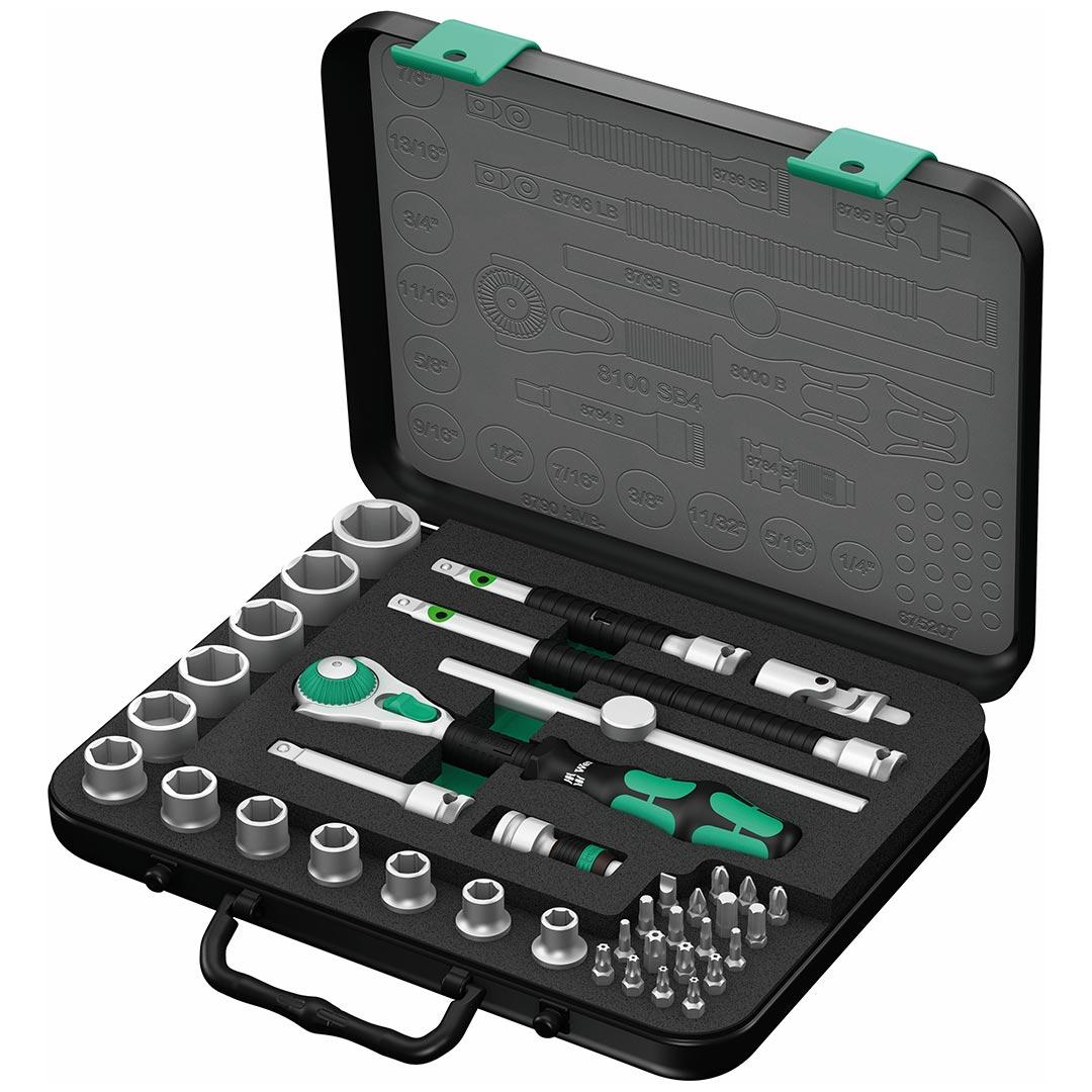 WERA 05003596001 SAE 3/8 INCH Drive Speed Ratchet Set (38-Piece Set) - High quality product image showing WERA 05003596001 SAE 3/8 INCH Drive Speed Ratchet Set (38-Piece Set) details and features WERA 05003596001 SAE 3/8 INCH Drive Speed Ratchet Set (38-Piece Set) - High quality product image showing WERA 05003596001 SAE 3/8 INCH Drive Speed Ratchet Set (38-Piece Set) details and features