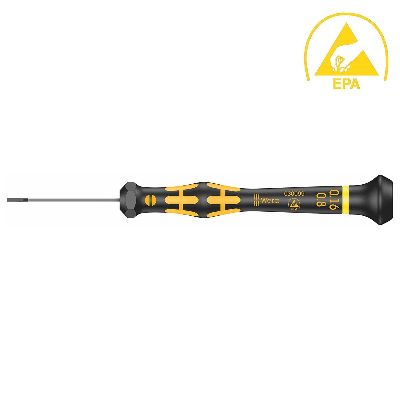 WERA 05030099001 ESD-Safe Micro Screwdriver: Slotted 0.16 x 0.8 x 40mm - High quality product image showing WERA 05030099001 ESD-Safe Micro Screwdriver: Slotted 0.16 x 0.8 x 40mm details and features WERA 05030099001 ESD-Safe Micro Screwdriver: Slotted 0.16 x 0.8 x 40mm - High quality product image showing WERA 05030099001 ESD-Safe Micro Screwdriver: Slotted 0.16 x 0.8 x 40mm details and features