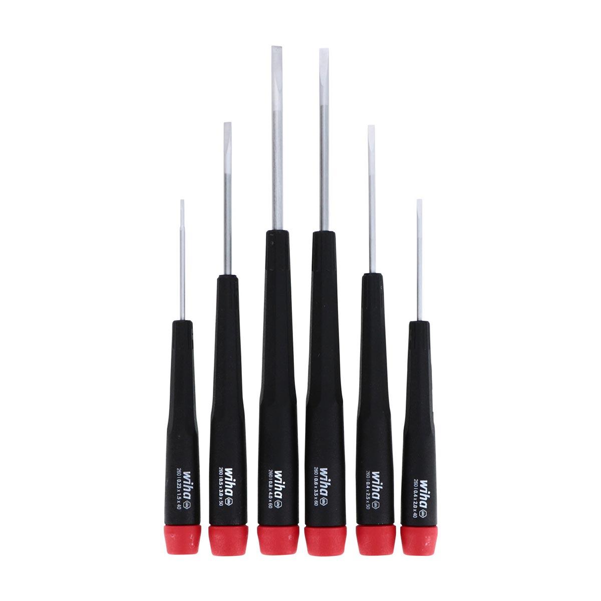 WIHA 26090 Precision Slotted Metric Screwdriver Set - 6 Piece Set - High quality product image showing WIHA 26090 Precision Slotted Metric Screwdriver Set - 6 Piece Set details and features WIHA 26090 Precision Slotted Metric Screwdriver Set - 6 Piece Set - High quality product image showing WIHA 26090 Precision Slotted Metric Screwdriver Set - 6 Piece Set details and features