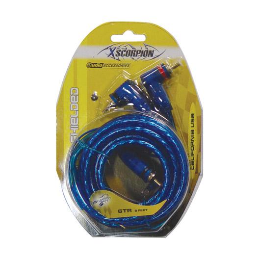 XSCORPION 6TR Rca Cable 6FT Blue Triple Shielded W/remote Wire - High quality product image showing XSCORPION 6TR Rca Cable 6FT Blue Triple Shielded W/remote Wire details and features XSCORPION 6TR Rca Cable 6FT Blue Triple Shielded W/remote Wire - High quality product image showing XSCORPION 6TR Rca Cable 6FT Blue Triple Shielded W/remote Wire details and features