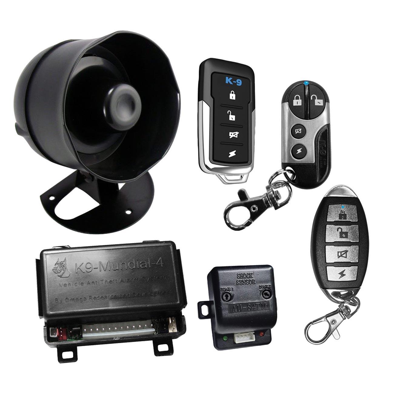 OMEGA / EXCALIBUR MUNDIAL-6 K-9 Car Alarm with Keyless Entry - Includes 3 Different Transmitter Designs - High quality product image showing OMEGA / EXCALIBUR MUNDIAL-6 K-9 Car Alarm with Keyless Entry - Includes 3 Different Transmitter Designs details and features OMEGA / EXCALIBUR MUNDIAL-6 K-9 Car Alarm with Keyless Entry - Includes 3 Different Transmitter Designs - High quality product image showing OMEGA / EXCALIBUR MUNDIAL-6 K-9 Car Alarm with Keyless Entry - Includes 3 Different Transmitter Designs details and features