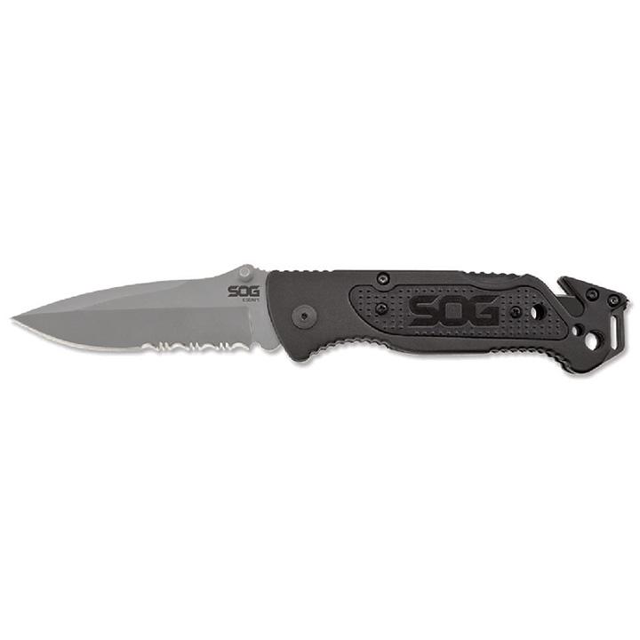 SOG FF24-CP Escape - Bead Blasted Folding Knife - High quality product image showing SOG FF24-CP Escape - Bead Blasted Folding Knife details and features SOG FF24-CP Escape - Bead Blasted Folding Knife - High quality product image showing SOG FF24-CP Escape - Bead Blasted Folding Knife details and features