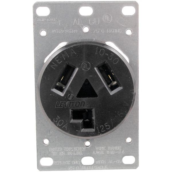 NO LOGO 5207 Single-Flush Dryer Receptacle (3 wire) NO LOGO 5207 Single-Flush Dryer Receptacle (3 wire)
