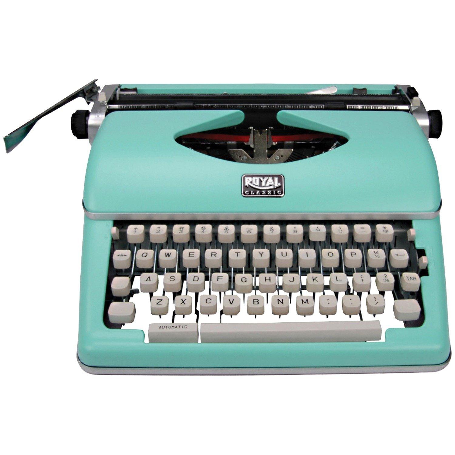 ROYAL 79101T Classic Manual Typewriter (Mint Green) - High quality product image showing ROYAL 79101T Classic Manual Typewriter (Mint Green) details and features ROYAL 79101T Classic Manual Typewriter (Mint Green) - High quality product image showing ROYAL 79101T Classic Manual Typewriter (Mint Green) details and features