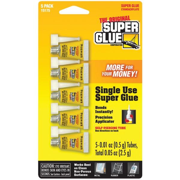SUPER GLUE 15175-12 Instant Adhesive Mini Tubes, 5 pk from The Twister Group SUPER GLUE 15175-12 Instant Adhesive Mini Tubes, 5 pk - The Twister Group Tools product