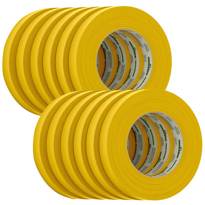 FROGTAPE 105545 CP 225 Medium-High Adhesion Masking Tape - 18MM x 55M x 8-Pack - Gold - Rated for 225 degrees F FROGTAPE 105545 CP 225 Medium-High Adhesion Masking Tape - 18MM x 55M x 8-Pack - Gold - Rated for 225 degrees F