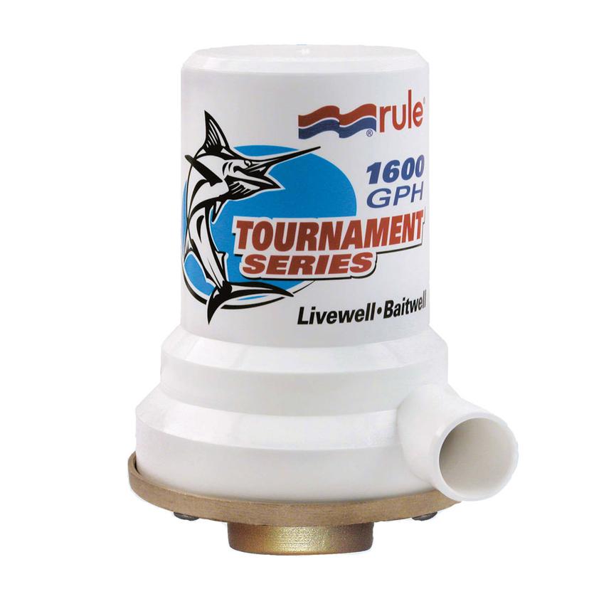 RULE 209B TOURNAMENT SERIES BRONZE BASE 1600 GPH LIVEWELL PUMP RULE 209B TOURNAMENT SERIES BRONZE BASE 1600 GPH LIVEWELL PUMP