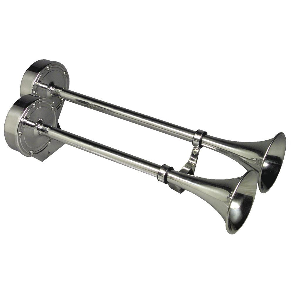 SCHMITT & ONGARO 10028 ONGARO DELUXE SS DUAL TRUMPET HORN - 12V from The Twister Group SCHMITT & ONGARO 10028 ONGARO DELUXE SS DUAL TRUMPET HORN - 12V - The Twister Group Tools product