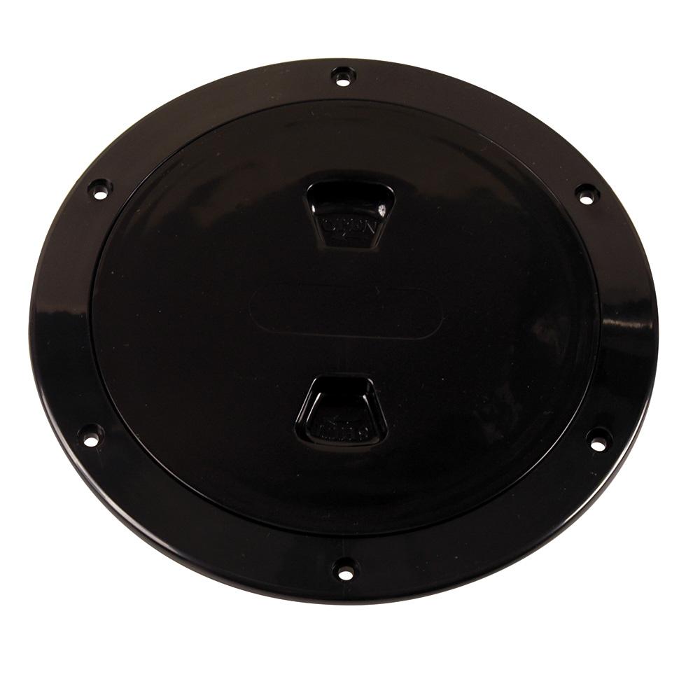 BECKSON DP60-B 6 INCH SMOOTH CENTER SCREW OUT DECK PLATE BLACK 6.5 INCH CUT - High quality product image showing BECKSON DP60-B 6 INCH SMOOTH CENTER SCREW OUT DECK PLATE BLACK 6.5 INCH CUT details and features BECKSON DP60-B 6 INCH SMOOTH CENTER SCREW OUT DECK PLATE BLACK 6.5 INCH CUT - High quality product image showing BECKSON DP60-B 6 INCH SMOOTH CENTER SCREW OUT DECK PLATE BLACK 6.5 INCH CUT details and features