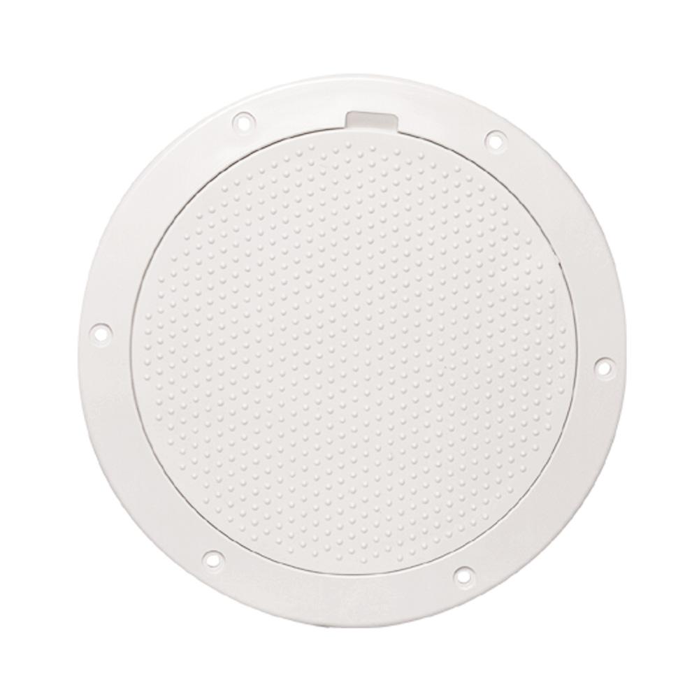 BECKSON DP63-W 6 INCH NON-SKID PRY OUT DECK PLATE WHITE 6.5 INCH CUTOUT - High quality product image showing BECKSON DP63-W 6 INCH NON-SKID PRY OUT DECK PLATE WHITE 6.5 INCH CUTOUT details and features BECKSON DP63-W 6 INCH NON-SKID PRY OUT DECK PLATE WHITE 6.5 INCH CUTOUT - High quality product image showing BECKSON DP63-W 6 INCH NON-SKID PRY OUT DECK PLATE WHITE 6.5 INCH CUTOUT details and features