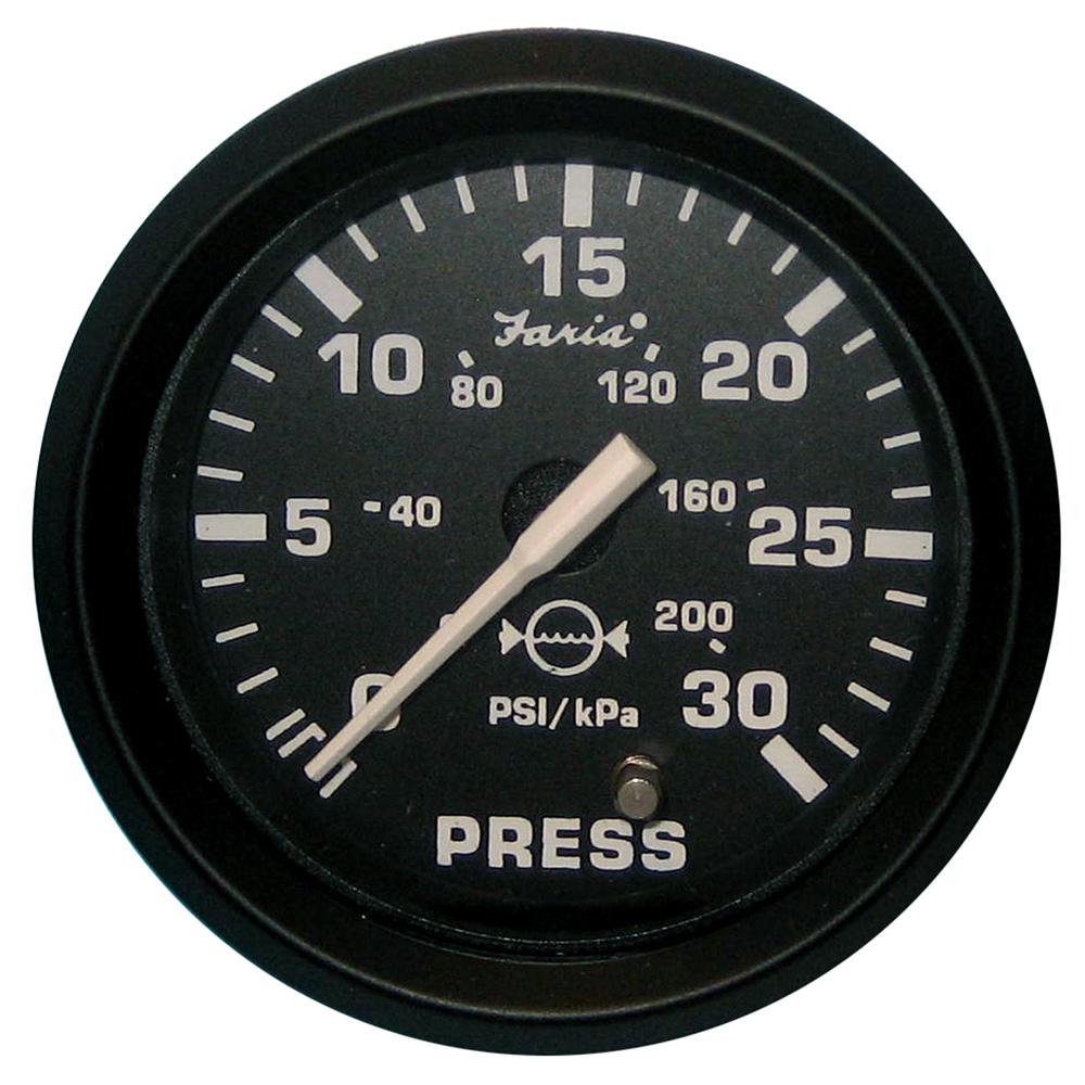 FARIA 12810 EURO BLACK 2 INCH WATER PRESSURE GAUGE KIT 30PSI from The Twister Group FARIA 12810 EURO BLACK 2 INCH WATER PRESSURE GAUGE KIT 30PSI - The Twister Group product