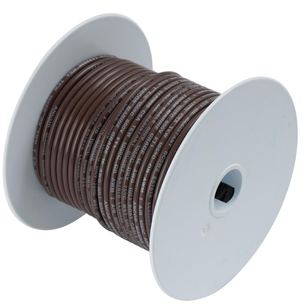 ANCOR 100250A BROWN 18 AWG TINNED COPPER WIRE - 500 from The Twister Group ANCOR 100250A BROWN 18 AWG TINNED COPPER WIRE - 500 - The Twister Group Tools product