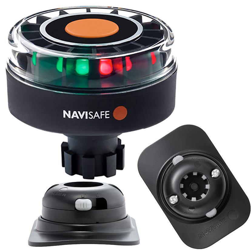 NAVISAFE 342KIT2 NAVILIGHT TRICOLOR 2NM WITH NAVIBOLT BASE & RIB MOUNT - BLACK NAVISAFE 342KIT2 NAVILIGHT TRICOLOR 2NM WITH NAVIBOLT BASE & RIB MOUNT - BLACK
