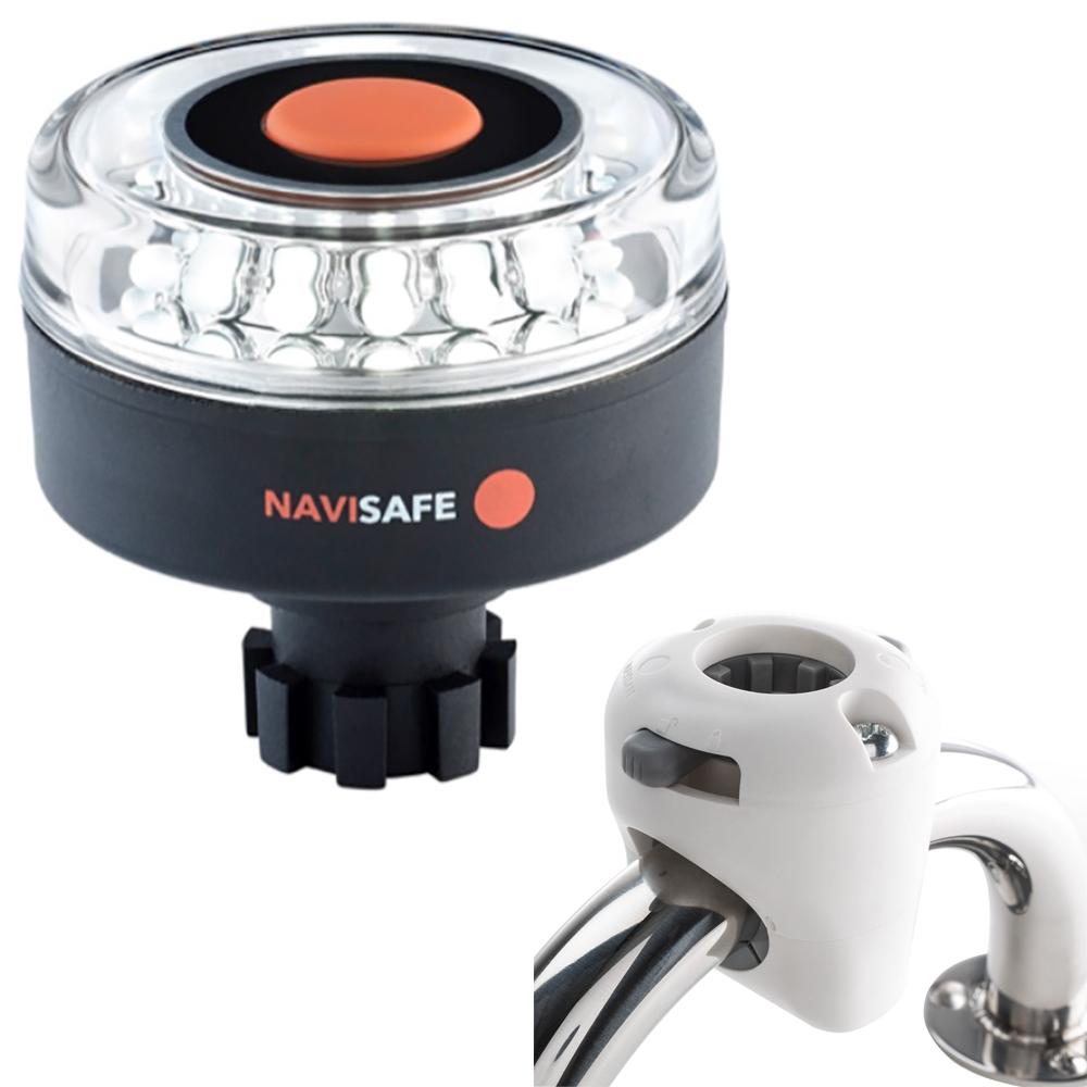 NAVISAFE 042KIT3 NAVILIGHT 360 DEGREE 2NM WITH NAVIBOLT BASE & RAIL MOUNT - WHITE - High quality product image showing NAVISAFE 042KIT3 NAVILIGHT 360 DEGREE 2NM WITH NAVIBOLT BASE & RAIL MOUNT - WHITE details and features NAVISAFE 042KIT3 NAVILIGHT 360 DEGREE 2NM WITH NAVIBOLT BASE & RAIL MOUNT - WHITE - High quality product image showing NAVISAFE 042KIT3 NAVILIGHT 360 DEGREE 2NM WITH NAVIBOLT BASE & RAIL MOUNT - WHITE details and features