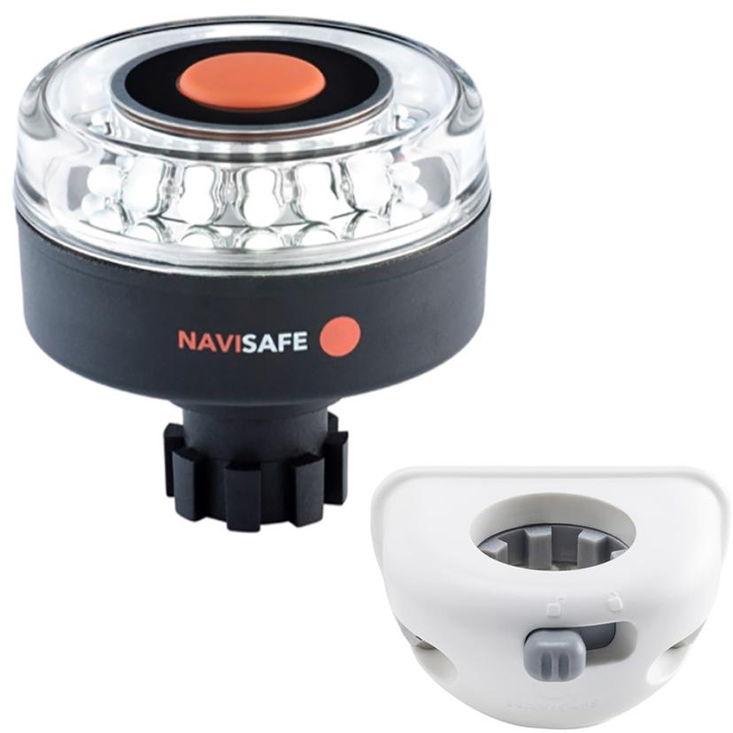 NAVISAFE 042KIT6 NAVILIGHT 360 DEGREE 2NM WITH NAVIBOLT BASE & VERTICAL MOUNT - WHITE NAVISAFE 042KIT6 NAVILIGHT 360 DEGREE 2NM WITH NAVIBOLT BASE & VERTICAL MOUNT - WHITE