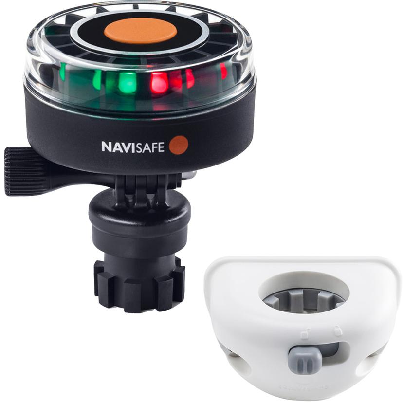 NAVISAFE 340KIT6 NAVILIGHT 2NM TRICOLOR WITH NAVIMOUNT BASE & VERTICAL MOUNT - WHITE NAVISAFE 340KIT6 NAVILIGHT 2NM TRICOLOR WITH NAVIMOUNT BASE & VERTICAL MOUNT - WHITE