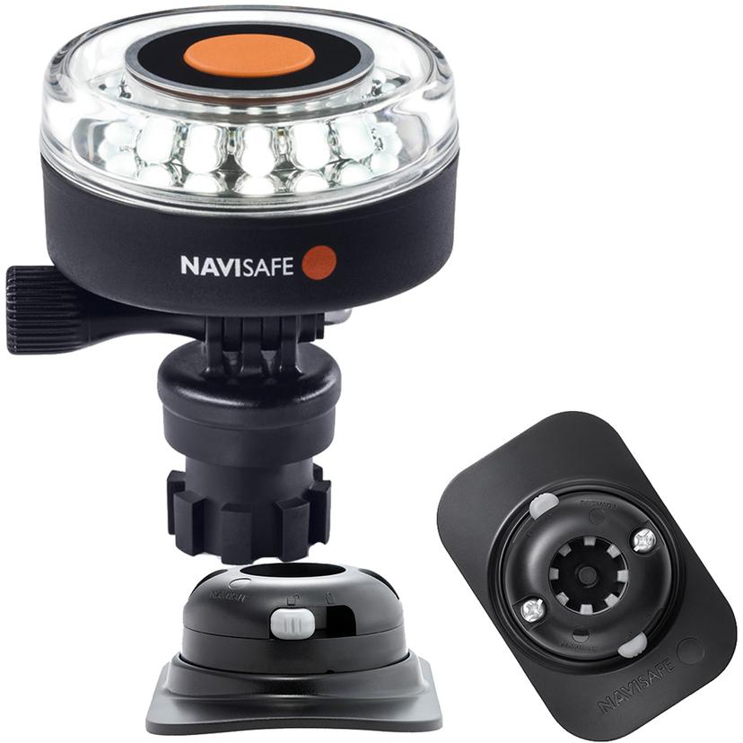 NAVISAFE 040KIT2 NAVILIGHT 360 DEGREE 2NM WHITE WITH NAVIMOUNT BASE & RIB MOUNT - BLACK NAVISAFE 040KIT2 NAVILIGHT 360 DEGREE 2NM WHITE WITH NAVIMOUNT BASE & RIB MOUNT - BLACK