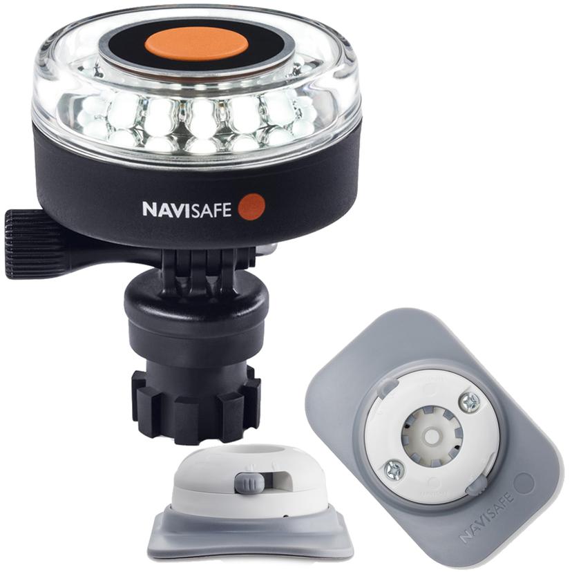 NAVISAFE 040KIT4 NAVILIGHT 360° 2NM WHITE W/NAVIMOUNT BASE & RIB MOUNT - WHITE NAVISAFE 040KIT4 NAVILIGHT 360° 2NM WHITE W/NAVIMOUNT BASE & RIB MOUNT - WHITE