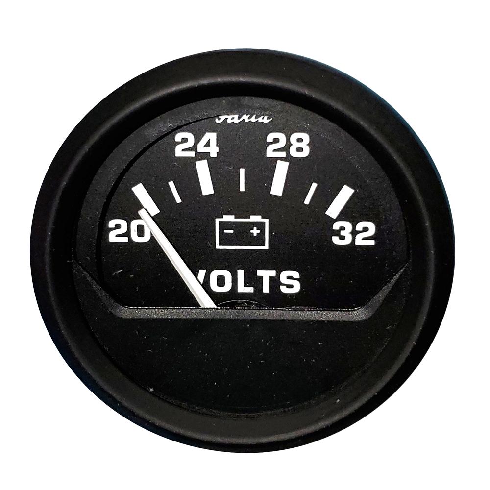 FARIA 12860 2 INCH VOLTMETER (20-30V) - EURO BLACK from The Twister Group FARIA 12860 2 INCH VOLTMETER (20-30V) - EURO BLACK - The Twister Group product