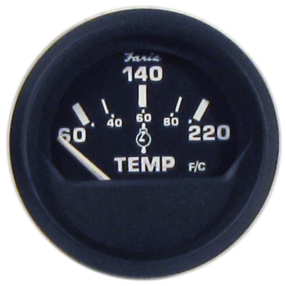FARIA 12819 EURO BLACK 2 INCH CYLINDER HEAD TEMPERATURE GAUGE (60 TO 220°F) WITH SENDER from The Twister Group FARIA 12819 EURO BLACK 2 INCH CYLINDER HEAD TEMPERATURE GAUGE (60 TO 220°F) WITH SENDER - The Twister Group product