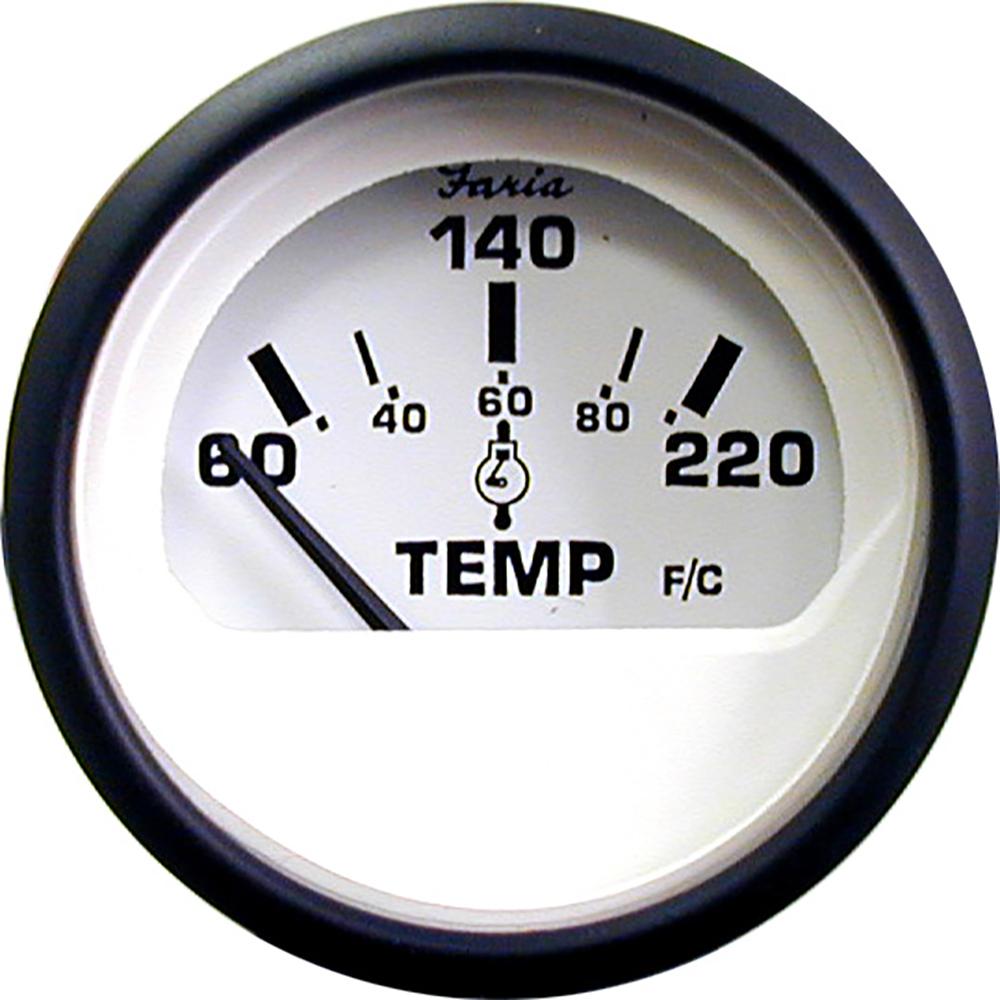 FARIA 12910 EURO WHITE 2 INCH CYLINDER HEAD TEMPERATURE GAUGE (60 - 220°F) from The Twister Group FARIA 12910 EURO WHITE 2 INCH CYLINDER HEAD TEMPERATURE GAUGE (60 - 220°F) - The Twister Group product