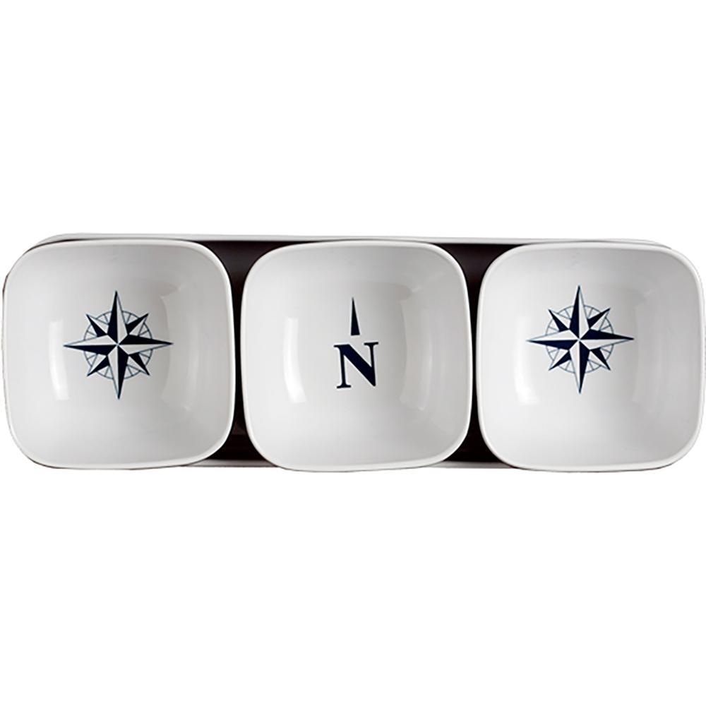 MARINE BUSINESS 15013 MELAMINE SNACK SET - NORTHWIND - SET OF 4 from The Twister Group MARINE BUSINESS 15013 MELAMINE SNACK SET - NORTHWIND - SET OF 4 - The Twister Group Tools product