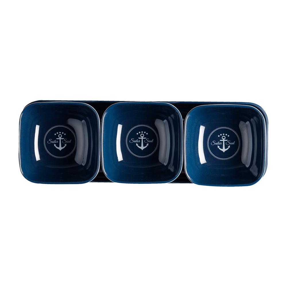 MARINE BUSINESS 14013 MELAMINE SNACK SET - SAILOR SOUL - SET OF 4 from The Twister Group MARINE BUSINESS 14013 MELAMINE SNACK SET - SAILOR SOUL - SET OF 4 - The Twister Group Tools product