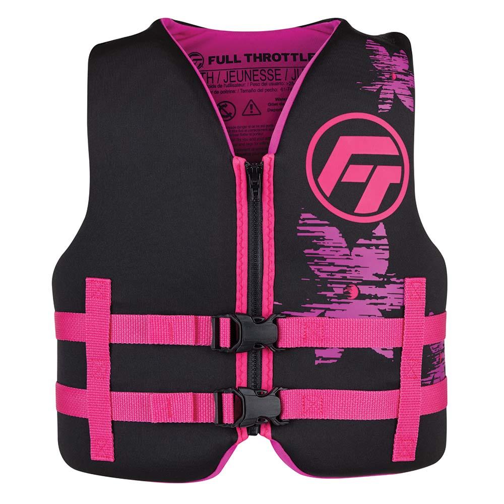 FULL THROTTLE 142100-105-002-22 YOUTH RAPID-DRY LIFE JACKET - PINK/BLACK from The Twister Group FULL THROTTLE 142100-105-002-22 YOUTH RAPID-DRY LIFE JACKET - PINK/BLACK - The Twister Group Tools product