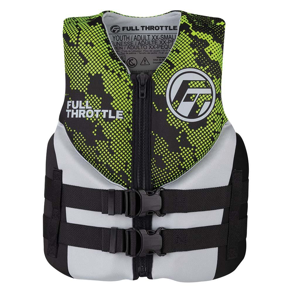 FULL THROTTLE 142400-400-009-22 JUNIOR HINGED NEOPRENE LIFE JACKET - GREEN from The Twister Group FULL THROTTLE 142400-400-009-22 JUNIOR HINGED NEOPRENE LIFE JACKET - GREEN - The Twister Group Tools product