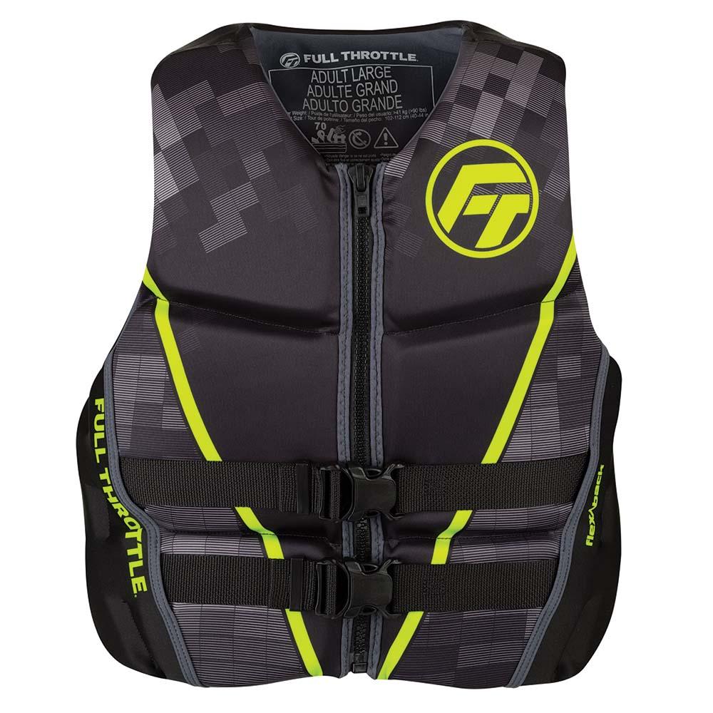 FULL THROTTLE 142500-400-040-22 MENS RAPID-DRY FLEX-BACK LIFE JACKET - L - BLACK/GREEN from The Twister Group FULL THROTTLE 142500-400-040-22 MENS RAPID-DRY FLEX-BACK LIFE JACKET - L - BLACK/GREEN - The Twister Group Tools product