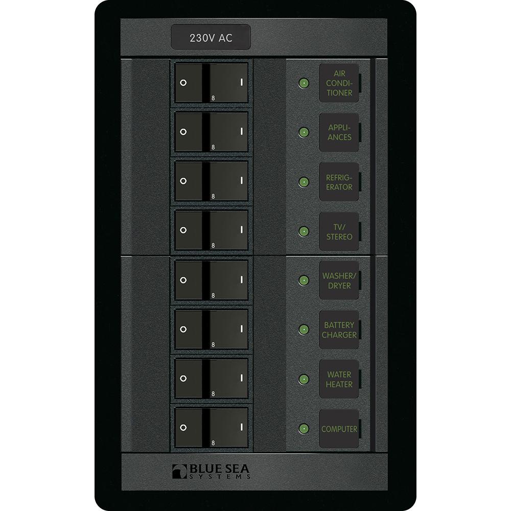 BLUE SEA 1229 230 VOLT AC 8 POSITION 360 PANEL from The Twister Group BLUE SEA 1229 230 VOLT AC 8 POSITION 360 PANEL - The Twister Group Tools product
